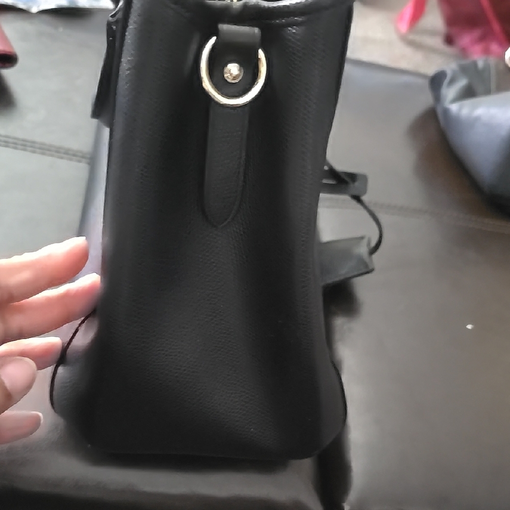 Coach Margot Black Leather Handbag - Picture 3 of 11